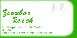 zsombor reich business card